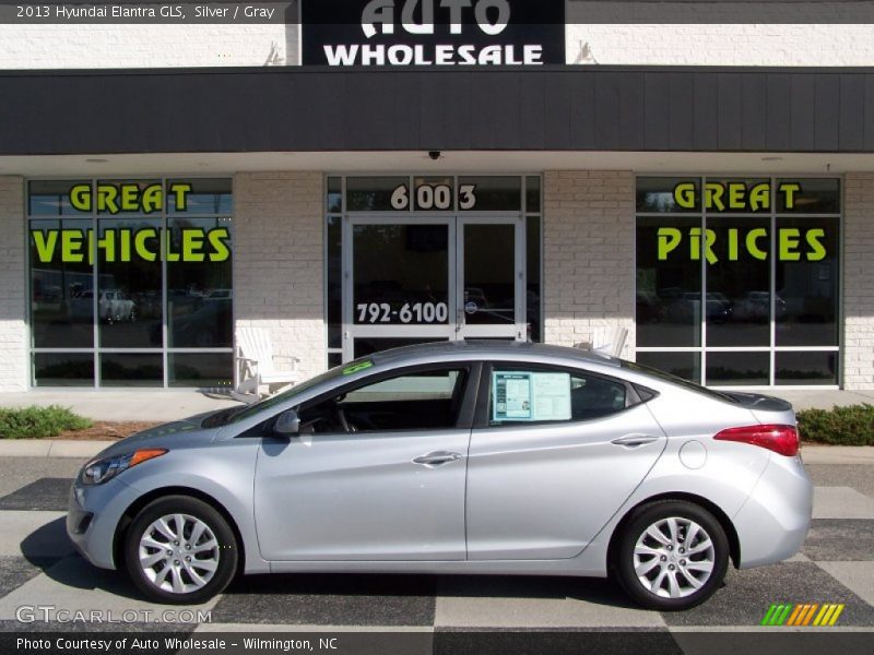 Silver / Gray 2013 Hyundai Elantra GLS