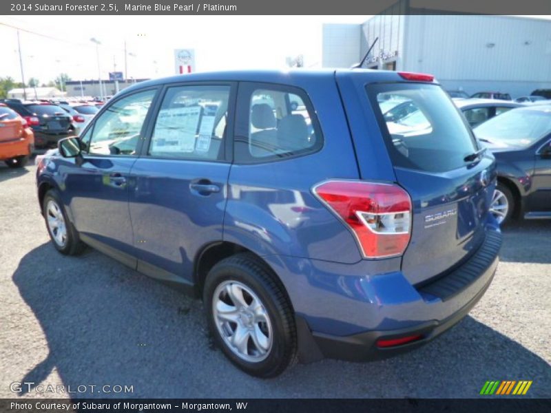 Marine Blue Pearl / Platinum 2014 Subaru Forester 2.5i