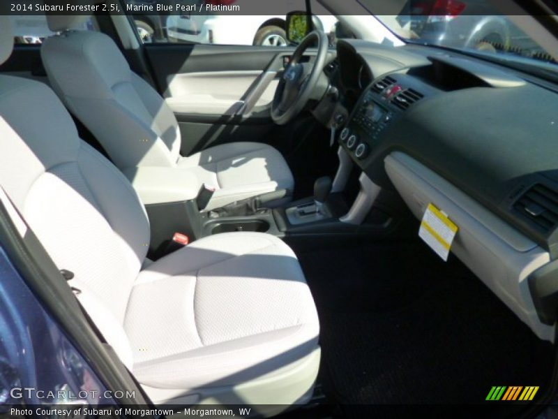 Marine Blue Pearl / Platinum 2014 Subaru Forester 2.5i
