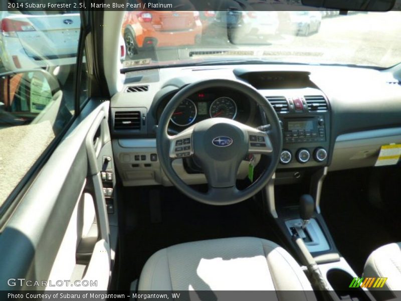 Marine Blue Pearl / Platinum 2014 Subaru Forester 2.5i