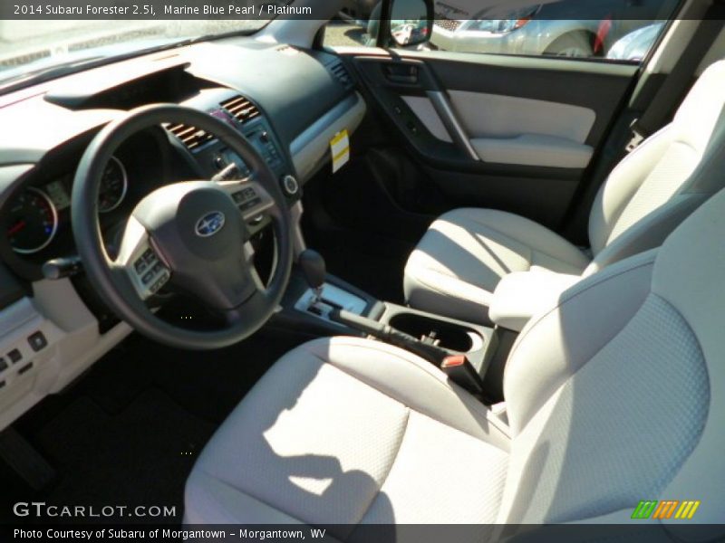 Marine Blue Pearl / Platinum 2014 Subaru Forester 2.5i