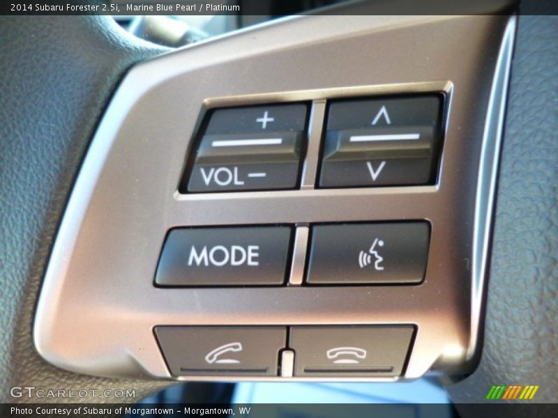 Marine Blue Pearl / Platinum 2014 Subaru Forester 2.5i