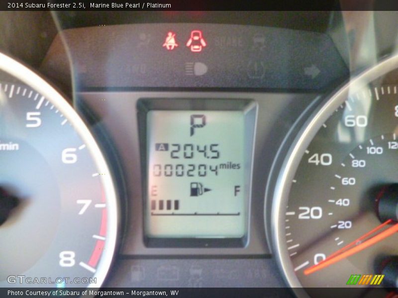 Marine Blue Pearl / Platinum 2014 Subaru Forester 2.5i