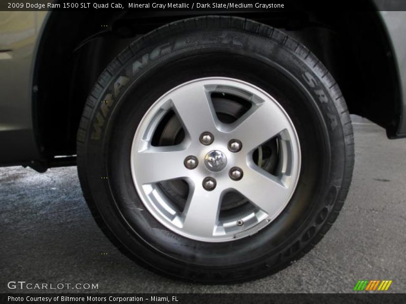Mineral Gray Metallic / Dark Slate/Medium Graystone 2009 Dodge Ram 1500 SLT Quad Cab