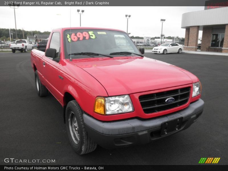 Bright Red / Dark Graphite 2002 Ford Ranger XL Regular Cab