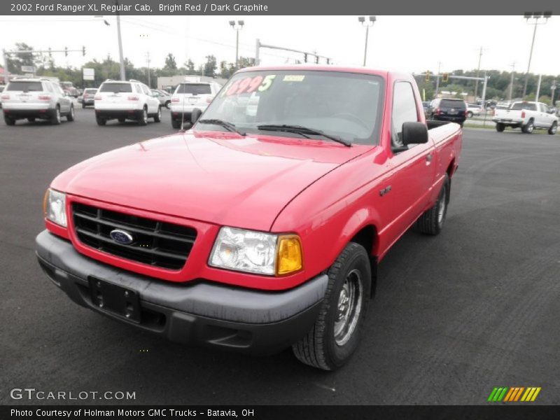 Bright Red / Dark Graphite 2002 Ford Ranger XL Regular Cab