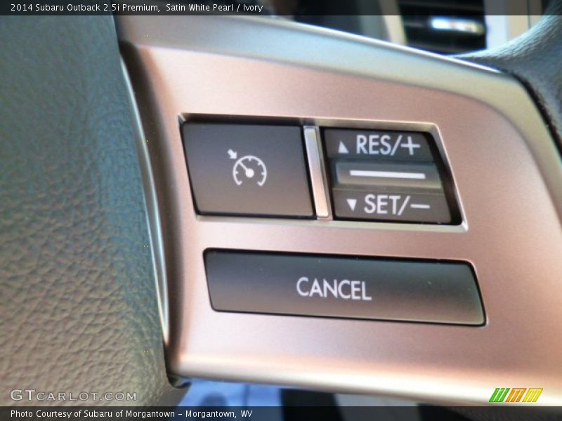 Satin White Pearl / Ivory 2014 Subaru Outback 2.5i Premium