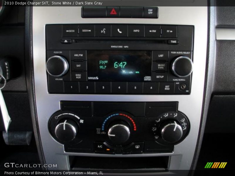 Stone White / Dark Slate Gray 2010 Dodge Charger SXT