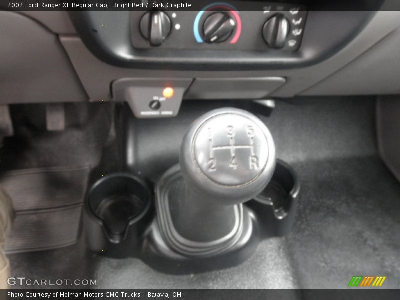 Bright Red / Dark Graphite 2002 Ford Ranger XL Regular Cab