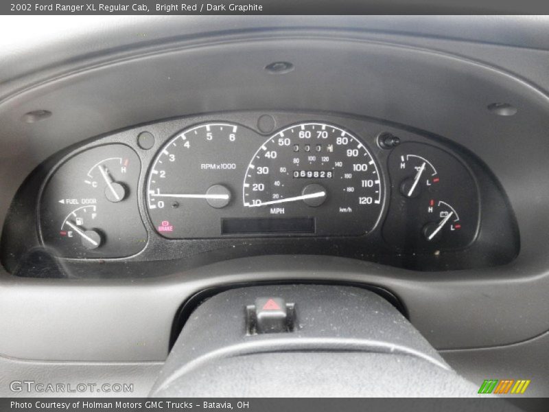 Bright Red / Dark Graphite 2002 Ford Ranger XL Regular Cab
