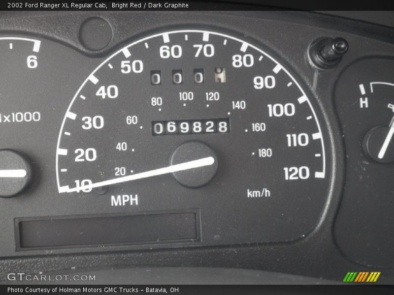 Bright Red / Dark Graphite 2002 Ford Ranger XL Regular Cab