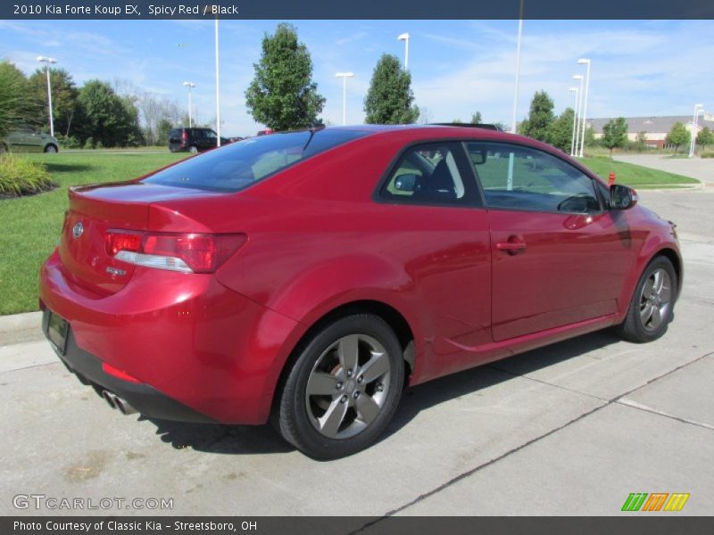 Spicy Red / Black 2010 Kia Forte Koup EX