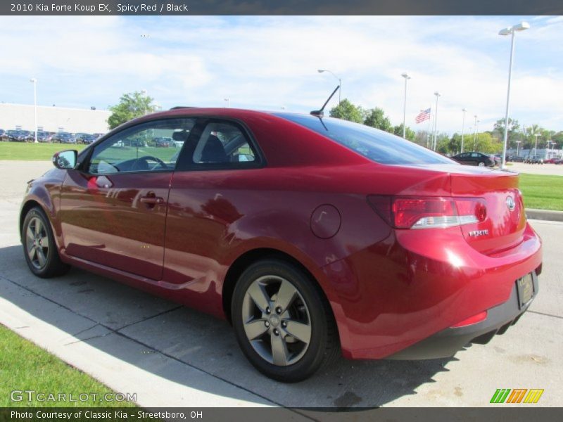 Spicy Red / Black 2010 Kia Forte Koup EX