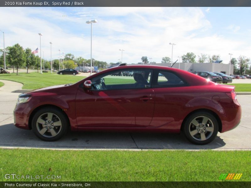 Spicy Red / Black 2010 Kia Forte Koup EX