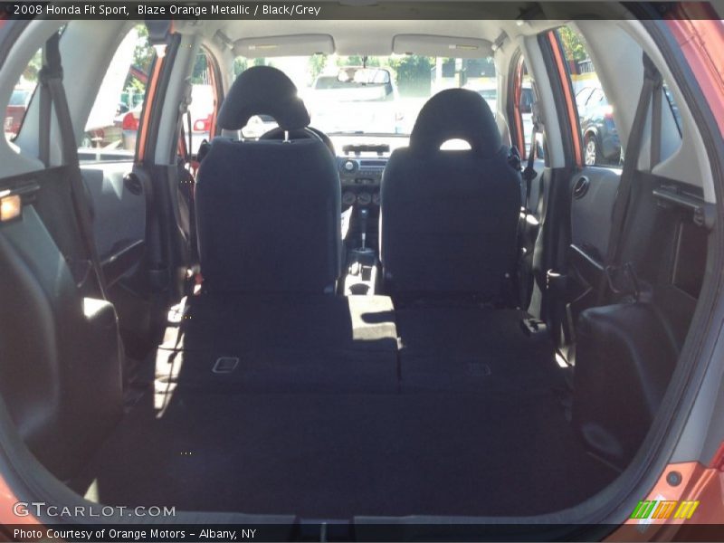 Blaze Orange Metallic / Black/Grey 2008 Honda Fit Sport