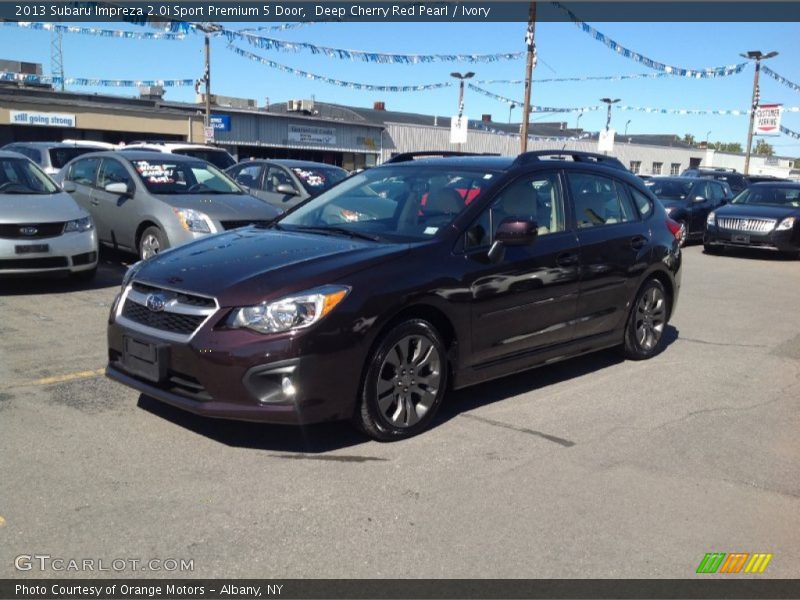 Deep Cherry Red Pearl / Ivory 2013 Subaru Impreza 2.0i Sport Premium 5 Door