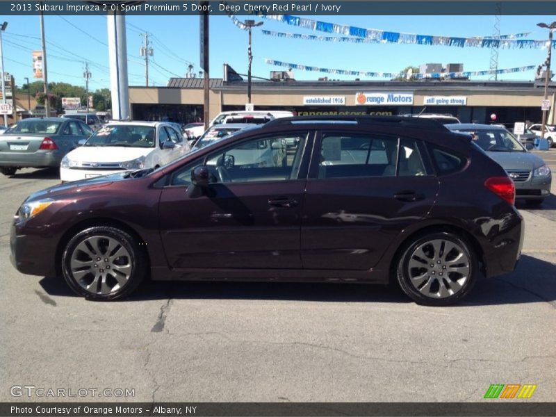 Deep Cherry Red Pearl / Ivory 2013 Subaru Impreza 2.0i Sport Premium 5 Door