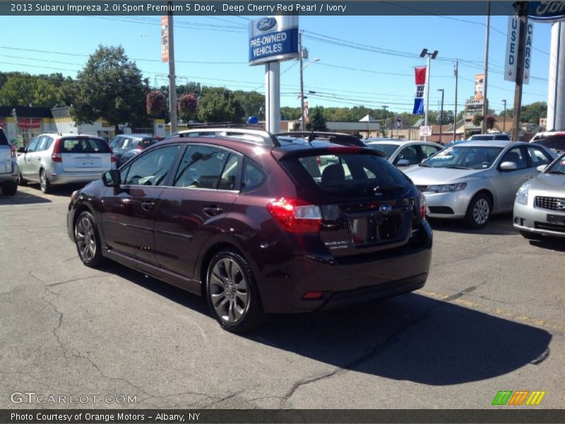 Deep Cherry Red Pearl / Ivory 2013 Subaru Impreza 2.0i Sport Premium 5 Door