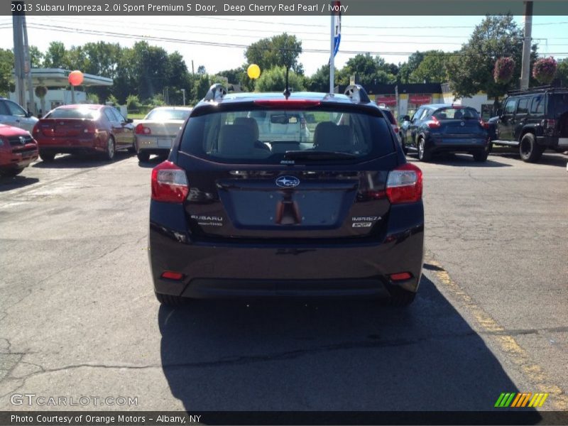 Deep Cherry Red Pearl / Ivory 2013 Subaru Impreza 2.0i Sport Premium 5 Door