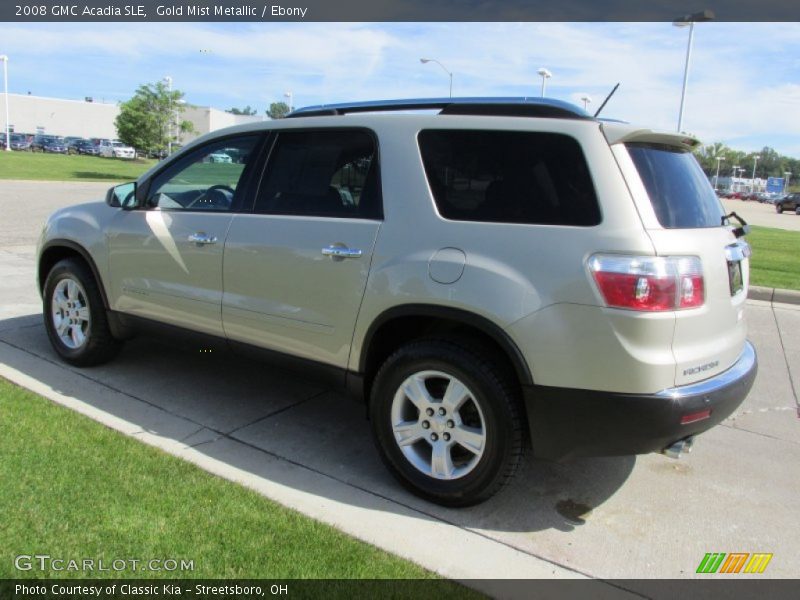 Gold Mist Metallic / Ebony 2008 GMC Acadia SLE