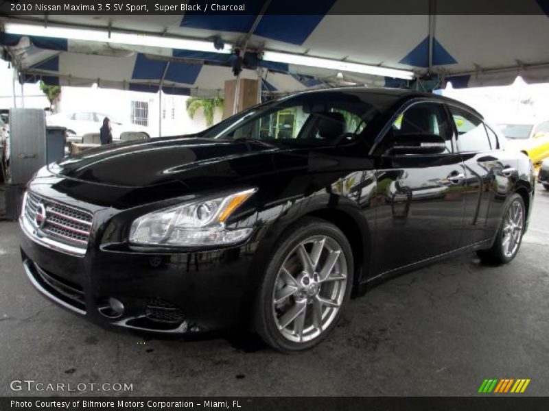 Super Black / Charcoal 2010 Nissan Maxima 3.5 SV Sport