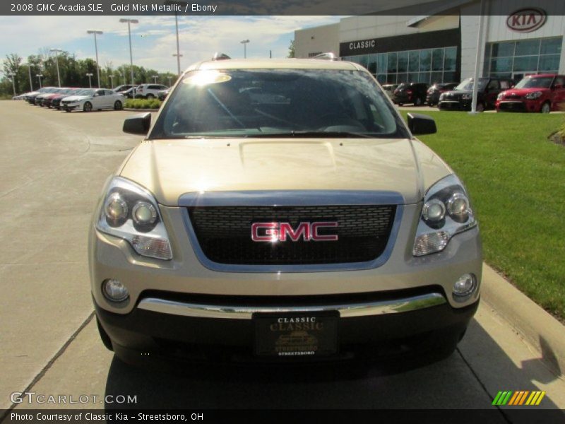 Gold Mist Metallic / Ebony 2008 GMC Acadia SLE