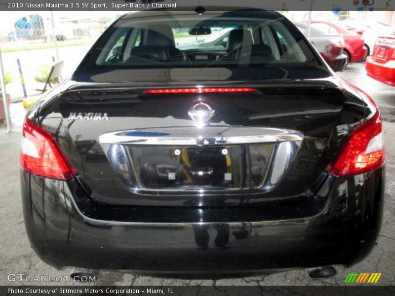 Super Black / Charcoal 2010 Nissan Maxima 3.5 SV Sport