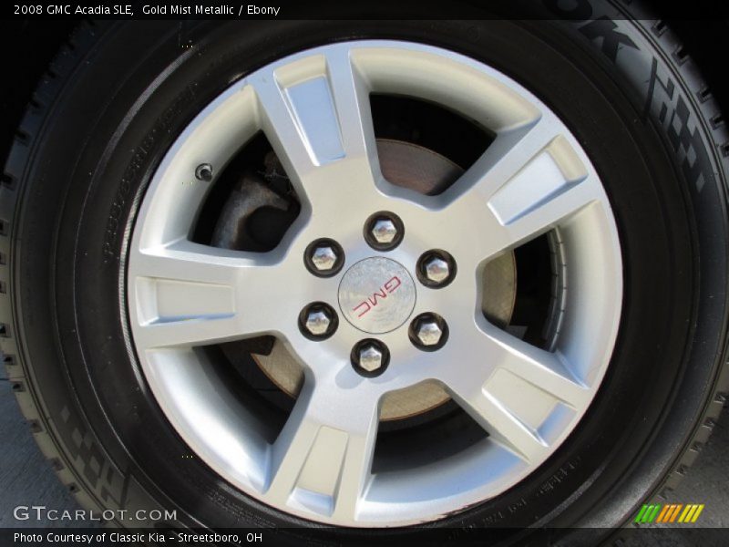 Gold Mist Metallic / Ebony 2008 GMC Acadia SLE