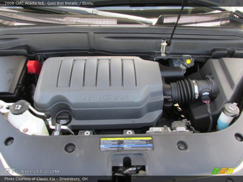 Gold Mist Metallic / Ebony 2008 GMC Acadia SLE