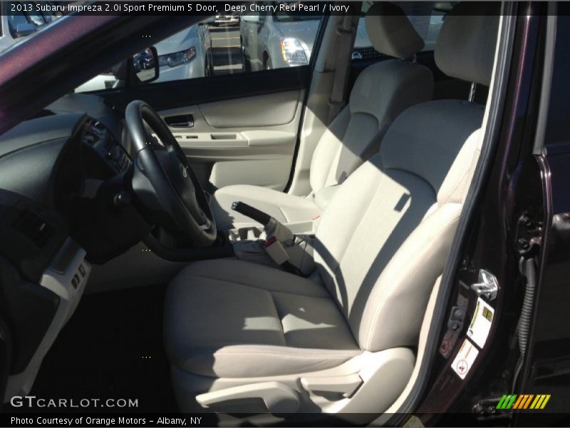 Deep Cherry Red Pearl / Ivory 2013 Subaru Impreza 2.0i Sport Premium 5 Door