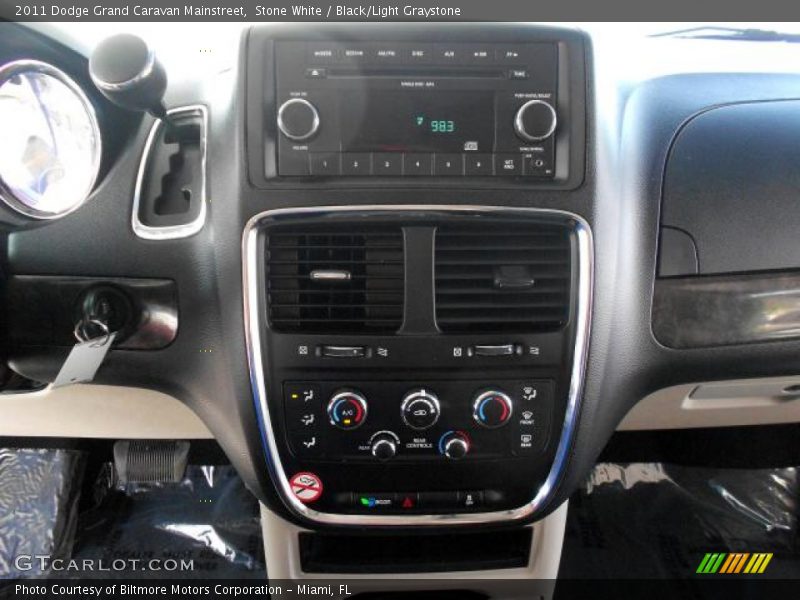 Stone White / Black/Light Graystone 2011 Dodge Grand Caravan Mainstreet