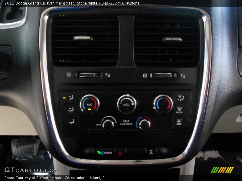Stone White / Black/Light Graystone 2011 Dodge Grand Caravan Mainstreet