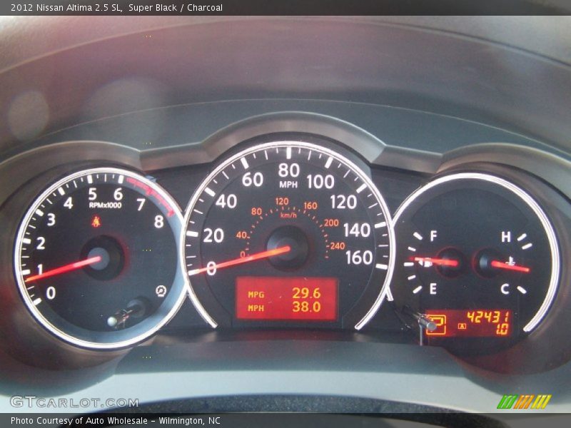 Super Black / Charcoal 2012 Nissan Altima 2.5 SL