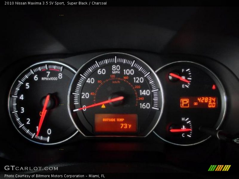 Super Black / Charcoal 2010 Nissan Maxima 3.5 SV Sport