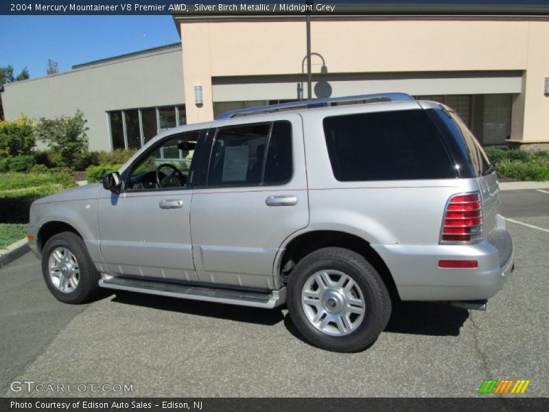 Silver Birch Metallic / Midnight Grey 2004 Mercury Mountaineer V8 Premier AWD