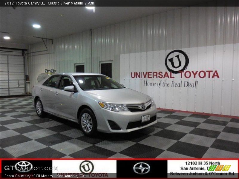 Classic Silver Metallic / Ash 2012 Toyota Camry LE