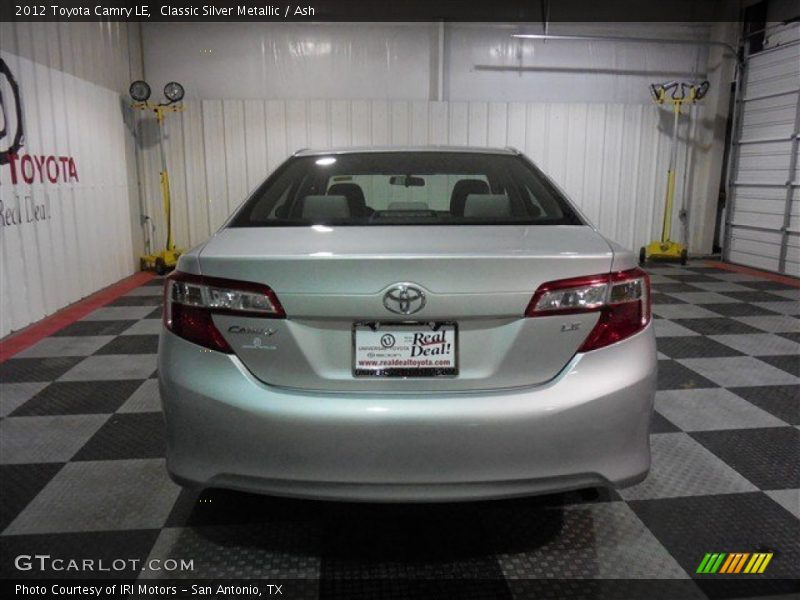 Classic Silver Metallic / Ash 2012 Toyota Camry LE