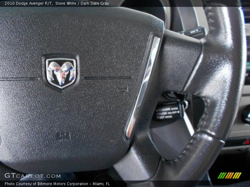 Stone White / Dark Slate Gray 2010 Dodge Avenger R/T