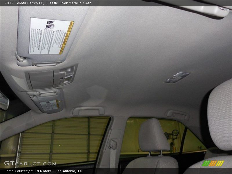 Classic Silver Metallic / Ash 2012 Toyota Camry LE