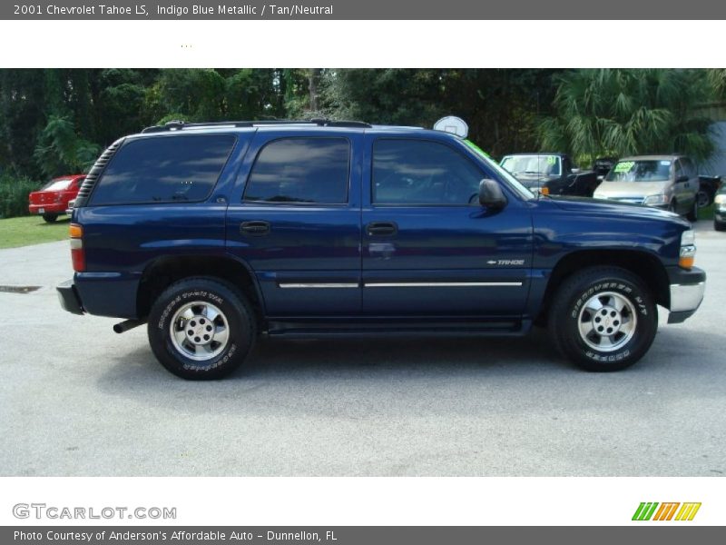 Indigo Blue Metallic / Tan/Neutral 2001 Chevrolet Tahoe LS
