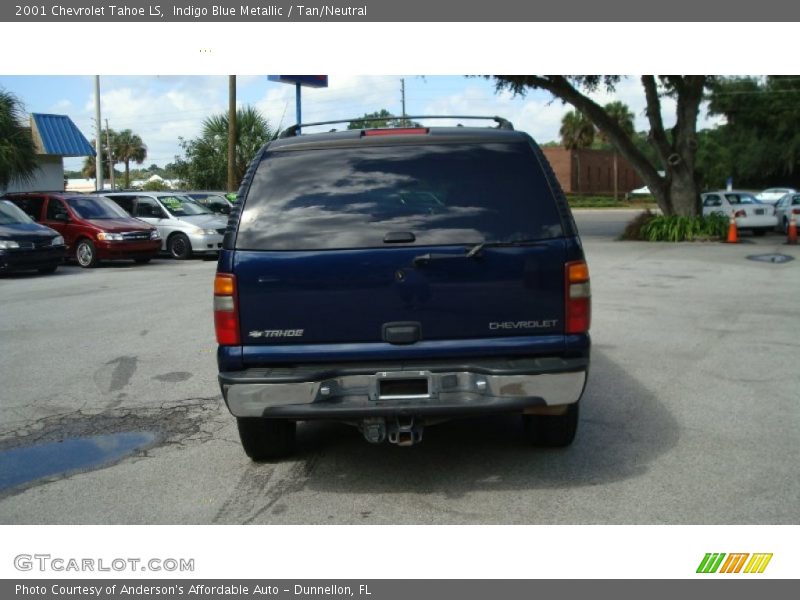 Indigo Blue Metallic / Tan/Neutral 2001 Chevrolet Tahoe LS