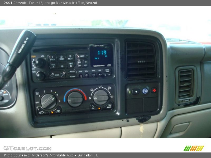 Indigo Blue Metallic / Tan/Neutral 2001 Chevrolet Tahoe LS