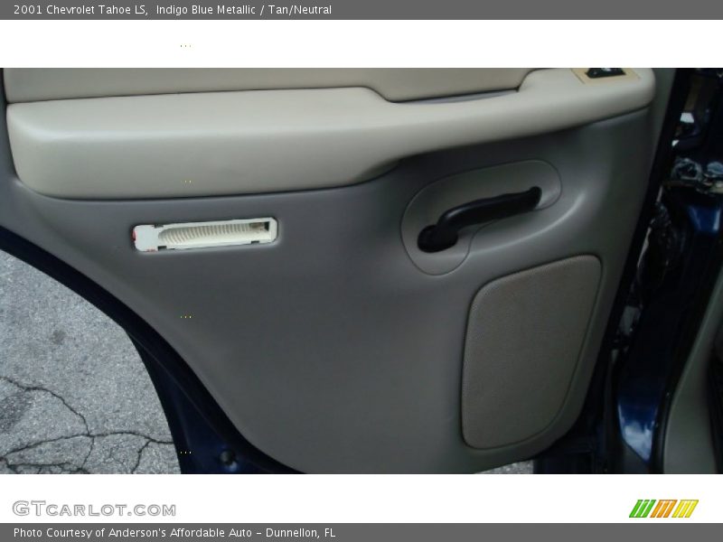 Indigo Blue Metallic / Tan/Neutral 2001 Chevrolet Tahoe LS