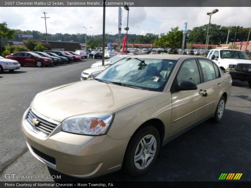 Sandstone Metallic / Cashmere Beige 2007 Chevrolet Malibu LS Sedan