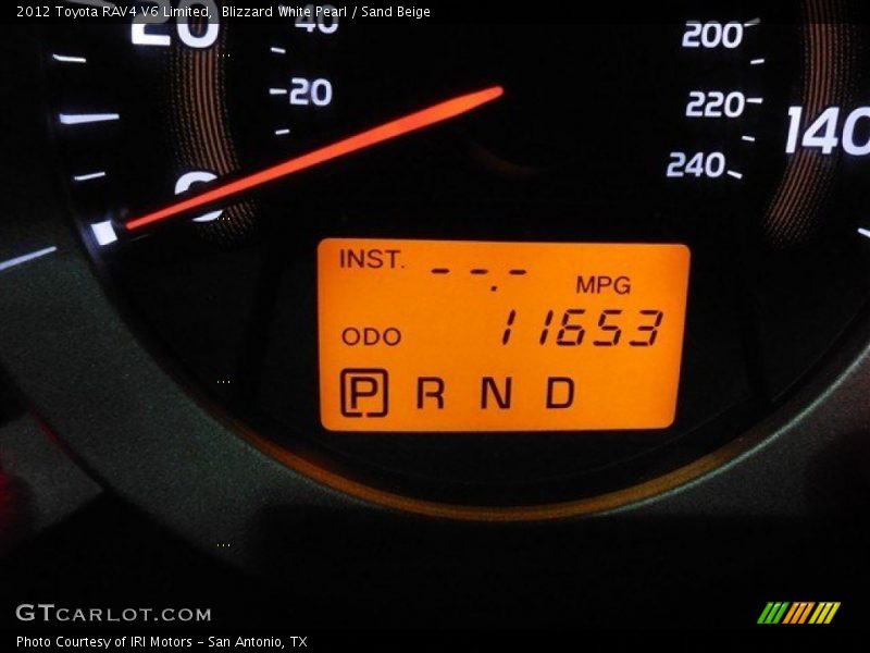 Blizzard White Pearl / Sand Beige 2012 Toyota RAV4 V6 Limited