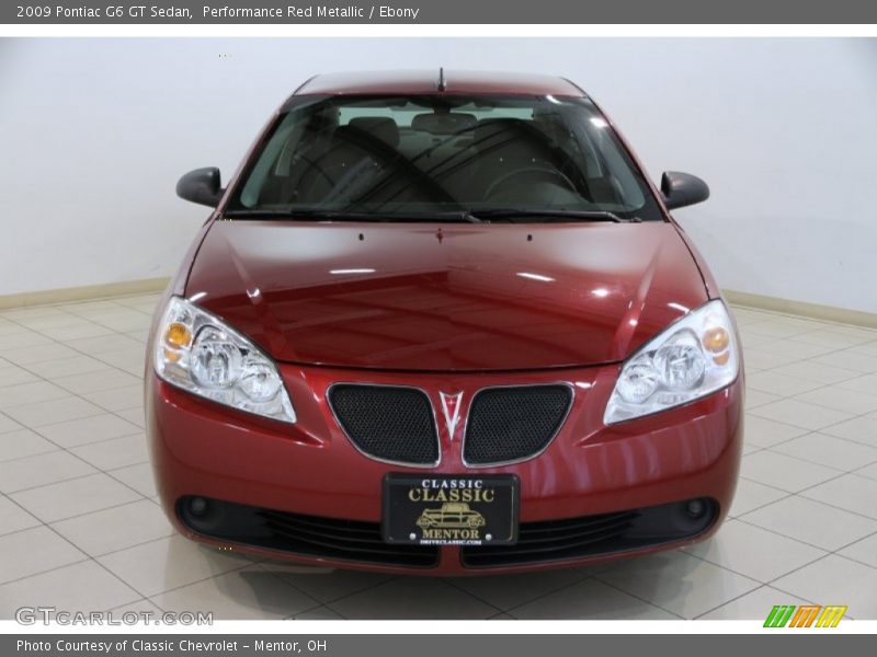 Performance Red Metallic / Ebony 2009 Pontiac G6 GT Sedan