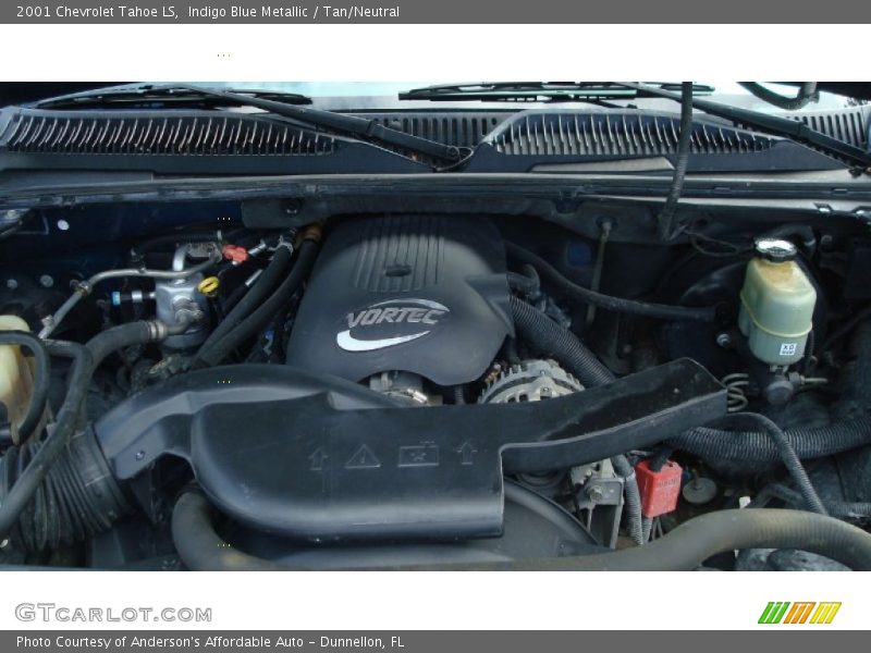 Indigo Blue Metallic / Tan/Neutral 2001 Chevrolet Tahoe LS