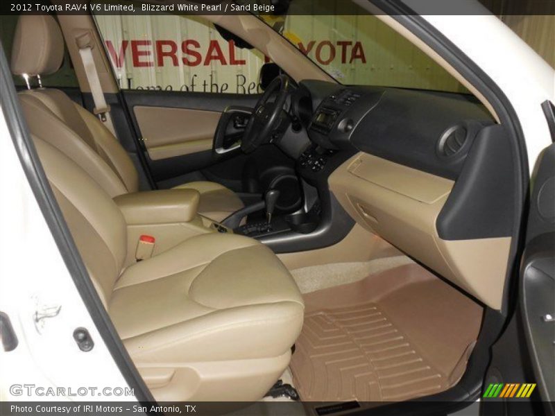 Blizzard White Pearl / Sand Beige 2012 Toyota RAV4 V6 Limited