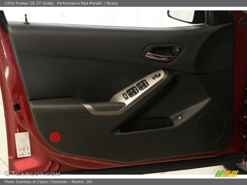 Performance Red Metallic / Ebony 2009 Pontiac G6 GT Sedan