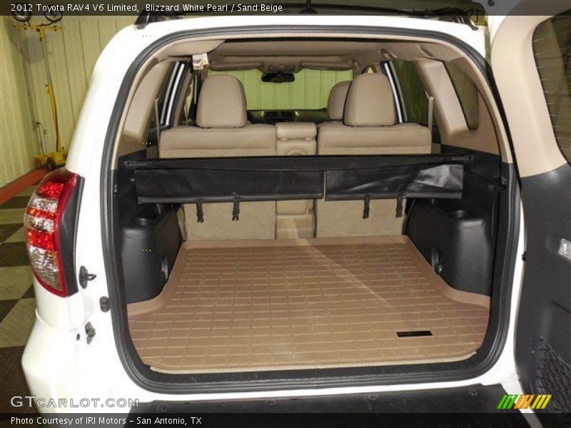 Blizzard White Pearl / Sand Beige 2012 Toyota RAV4 V6 Limited